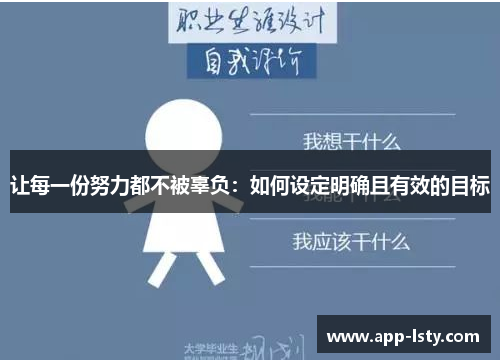 让每一份努力都不被辜负：如何设定明确且有效的目标